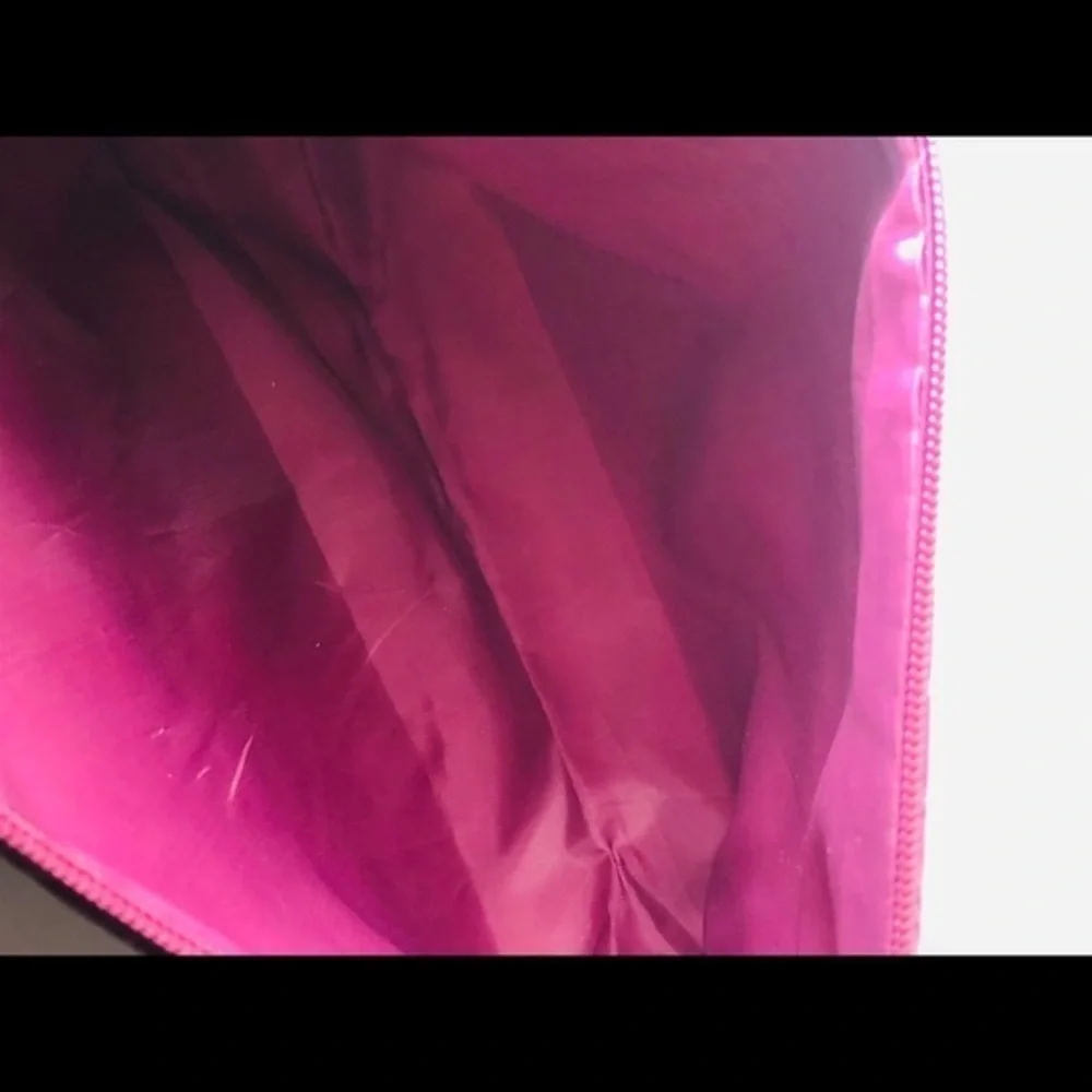 Estee Lauder Maroon Reptilian Makeup Bag NWOT
